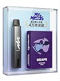 MyMoods VAPE スターターキット ニコパフ マイムーズ 電子タバコ Type-C充電式 電子シーシャ 禁煙グッズ 爆煙 ニコチン タールなし カートリッジ交換型ベイプ 持ち運びシーシャ フレーバー ニコレス デバイス本体＋POD2個(グレープ)