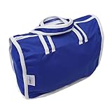 Bambinex Nappy Bag with Handle and Zip (Blue/ White) by Bambinex