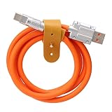 USB Type C ケーブル 急速充電 66W 高速データ転送 お手入れ簡単 耐久 タイプ C ケーブル テレワーク(オレンジ)