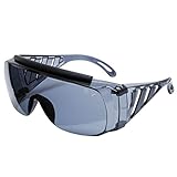 セフティー3 ガーデングラス 紫外線カット 軽量 メガネの上からかけられるタイプ 小型 スモーク G-4