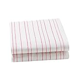 Auggie Crib Sheet, Painted Stripe/Pink by Auggie