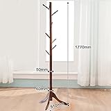 コートラック コートスタンドラックソリッドウッド環境シンプルな近代アセンブリリビングルームクリエイティブラック (色 : D)