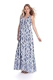 Seraphine セラフィン マタニティワンピース Inga フローラルマキシ丈マタニティワンピース UKサイズ16 ブルーホワイト
