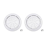 Perfk プール用　　排水口　交換カバー　メインドレイン　10個/2個セット　アクセサリー　ネジ付き　ホワイト - 2点セット