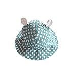 ベビーハット　太陽帽子　帽子　あご紐付き 赤ちゃん帽子 可愛いドット柄　男女兼用　お出かけ用 3カラー　グレー