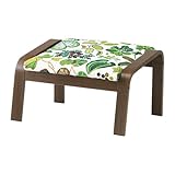 【IKEA/イケア】POÄNG フットスツール, ブラウン, スィッマルプ グリーン