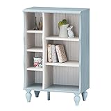 frs-9055　sil-frs-9055　マルチラック　キャビネット サイドボード リビングボード 飾り棚　おしゃれ 安い かわいい　ブルー　幅60cmまで　フレンチカントリー　　フレンチシャビー