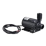 Decdeal DC 24V ミニ 水中ポンプ デュアルアウトレット超低音 Max 5m 1000L/H 水槽 水族館 噴水 循環ポンプ
