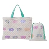 キルティング レッスンバッグ 巾着袋つき フレンズバディ ホワイト