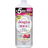 【大容量】チャーミーマジカ 食器用洗剤 酵素+ フレッシュピンクベリーの香り 詰め替え 950ml