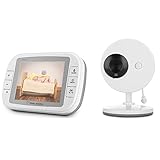 OSEI ベビーモニター 監視カメラ 高画質 ベビーカメラ 暗視撮影カメラ 介護用カメラ 遠隔監視 双方向音声通信、ボイスセンサー搭載　赤ちゃん専用の防犯カメラ 年寄り介護 出産祝い (3.5インチ)