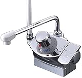 KVK デッキ形サーモスタット式シャワー混合水栓 右仕様 KF821GR