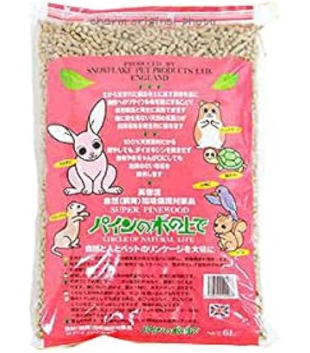 Amazon | パインの木の上で 6リットル ×4袋 パインウッド うさぎ 床材