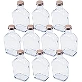 日本製 ハーバリウム 角スキットル型 ガラス瓶 200cc 10本セット