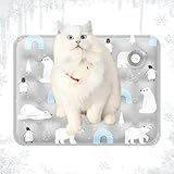 MLqkpwy ペット 冷却マット, 60x90cm 犬用冷却マット, ペット ひんやりマット ひんやりシート クールマット 冷感ジェルマッ