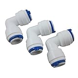 Malida 3/8inch Tube to 3/8inch Tube push fit straight quick connect for RO water system (10, L-TT-03