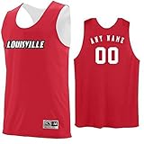 Louisville Cardinalsカスタム(名前/ # )または空白Back ReverisbleバスケットボールジャージーNCAA Officially Licensed Youth &大人用