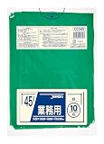 ジャパックス ゴミ袋 グリーン 45L 縦80cm×横65cm×厚み0.003mm ポリ袋 カラータイプ 緑 ツルツルタイプ 業務用 工作 10枚入 CCG45
