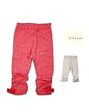 【子供服】 kids zoo (キッズズー) 裾りぼん付接結裾くしゅくしゅレギンス 70cm～110cm W65000
