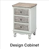 完成品 うづくり風の仕上げのデザイン 3段引き出しのキャビネット