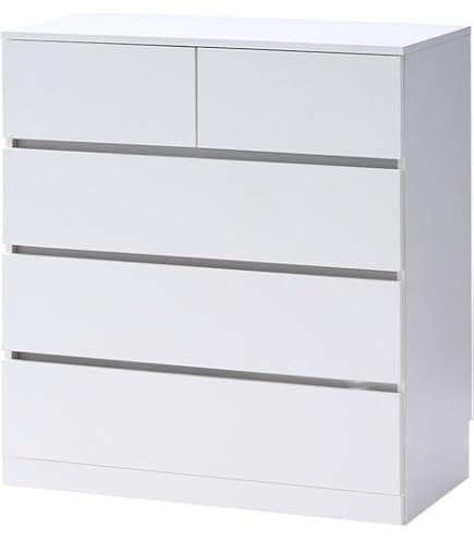 IKEA MALM マルム　チェスト4段　引き出し　タンス　箪笥 MALM マルム チェスト（引き出し×4）, ホワイト, 80x100 cm - IKEA