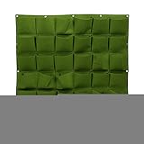 Eboxer　植栽バッグ　植え袋　植物育成袋　不織布製　ガーデン　庭　植え袋　 壁掛け式　通気性がいい　36ポケット(グリーン)