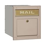 Salsbury Industries 4145P-BGE Cast Aluminum Column Mailbox Locking Plain Door, Beige by Salsbury Ind