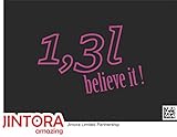 JINTORA ステッカー/カーステッカー - 1.3l I believe it - 私はそれを信じる - 154x99 mm - JDM/Die cut - 車/ウィンドウ/ラップトップ/ウィンド