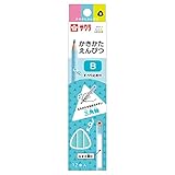 サクラクレパス かきかた鉛筆 小学生文具 B 三角 GエンピツB#36 ブルー 12本