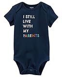 カーターズ Carter's ボディスーツ ロンパース I Still Live With My Parents Collectible Bodysuit 12M (72-78cm) & モスリン ウ