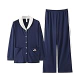 ALUP- 秋と冬 - パジャマホームサービス綿のかわいい漫画の家庭用服 ( 色 : 青 , サイズ さいず : L l )