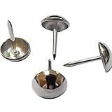 ステンレスアウトドア(使用)シルバー仕上げUpholstery Nails / tacks 7 / 16 " – 100個[ニッケル/シルバー仕上げ] dx0511eni