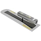金長 本焼 先丸鏝 0.3mm厚 黒塗角柄 360mm