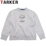 TARKER(ターカー) ニットキルト「CLAP AT EASY」長袖トレーナー・グレー【1603】【C】 130 グレー(G)