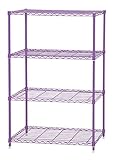アイリスオーヤマ メタルラック カラーメタルシリーズ ポール径19mm カラーメタルラック 4段 幅75×奥行35×高さ123㎝ パープル CMM-75124