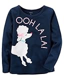 カーターズ Carter's Tシャツ 長袖 Long-Sleeve Poodle Graphic Tee 24M (83-86cm) & モスリン ウォッシュタオル付き