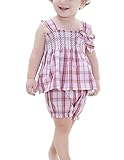 WIN　 ベビー 可愛い　 女の子 おしゃれ 夏 さわやか　旅行 記念日 写真 撮影 出産祝い プレゼント　 2 点セット子供服　Tシャツショーツ セット服 (100cm, デザイン2)
