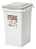 サンコープラスチック 日本製 ジョイント式 ゴミ箱 ビスダボ 33L ライトグレー