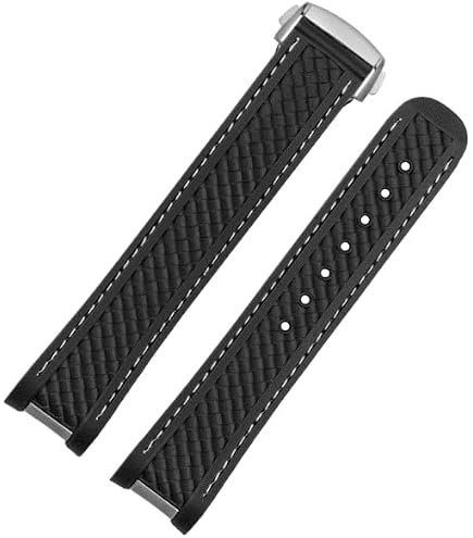 Amazon.co.jp: COEPMG 19mm 20mm カーブエンドラバーウォッチバンド