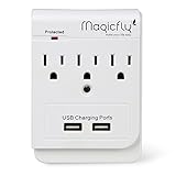 Magicfly 3個口 コンセントタップ & USB充電 2ポート 急速充電2.1A 合計1875Wまで