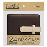 ナカバヤシ Digio2 Blu-ray対応 メディアケース ディスクケース BD DVD CD 24枚収納 ブラウン BD-092-24BR