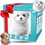 子犬型ペットロボット犬型多機能犬】電子ペット犬のおもちゃリアルなロボット犬の歩行、ドラム、尻尾膨張機能犬のぬいぐるみ人気男の子女の子子供のおもちゃ (A) [並行輸入品]