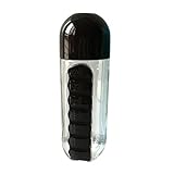 Muxika新しい2 in 1多機能薬ストレージCombine Daily Weekly Sevenピルボックスオーガナイザー水ボトルポータブルPill Cas 600 ml