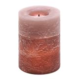 Earthtone Rustic Wood Spice Scented Led Light Candle by Furniture Creations