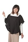 ポンチョベビー Poncho Baby 授乳用ケープ  クラシック ムスリンコットン100% オーバルタイプ ブラック