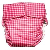 CuteyBaby Modern Cloth Diaper (Pink Gingham) by CuteyBaby