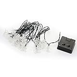 LEDライト，SODIAL(R)太陽の花照明ストリング防水ライト、ガーデン、パティオ、パス、クリスマス、屋内、パーティー、マルチカラー15.4ft 20LED