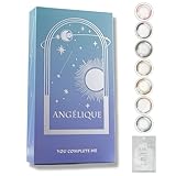 韓国系 韓国カラコン アンジェリーク マンスリー ANGELIQUE 1MONTH ルナグレー ソヨン 度あり 度なし 1箱2枚入り【マスクシート付き】(±0.00)