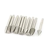 uxcell 電動リューター用 ビット6mm x 60mm 10個入