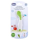 Chicco 6829000000 Angled Spoon Green Apple 8 Months and Up